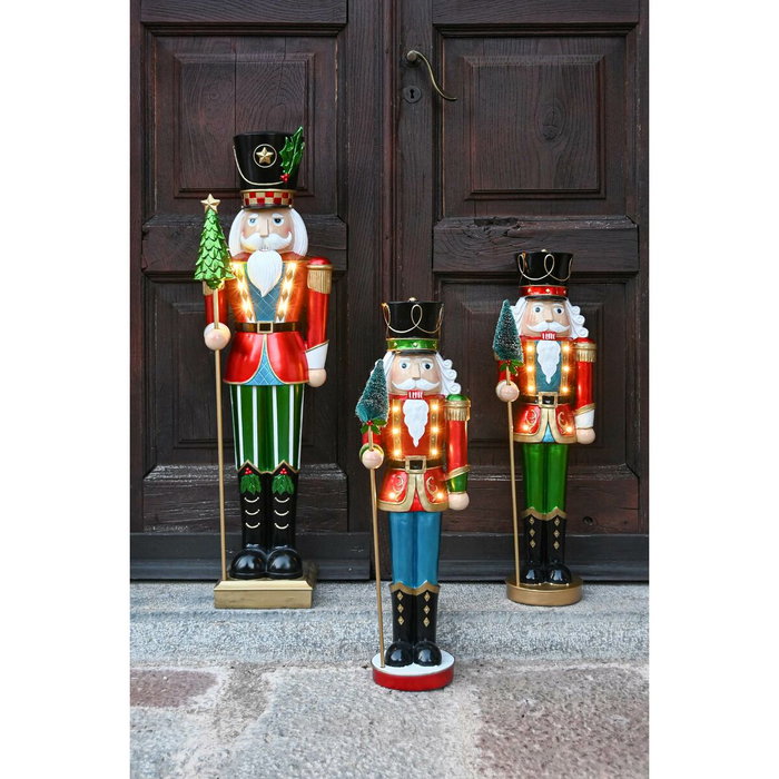 DKD Home Decor Cascanueces LED Resina Verde y Rojo DKD Home Decor Cascanueces LED Resina Verde y Rojo