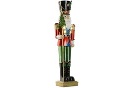 DKD Home Decor Cascanueces LED Resina Verde y Rojo