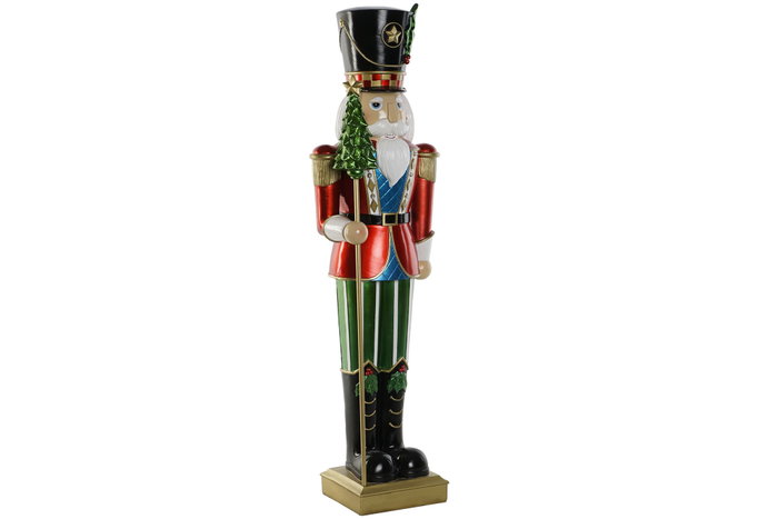 DKD Home Decor Cascanueces LED Resina Verde y Rojo DKD Home Decor Cascanueces LED Resina Verde y Rojo