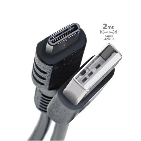 Celly Cable USB-A a USB-C 2 m Negro 15W