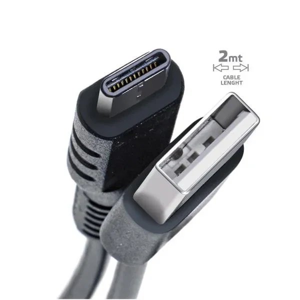 Cable USB-C a USB Celly USB-C2M Negro 2 m