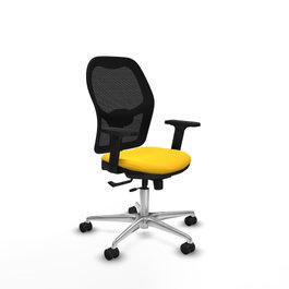 PIQUERAS Y CRESPO Silla de oficina Jorquera Sincro/Traslack Amarillo/Negro