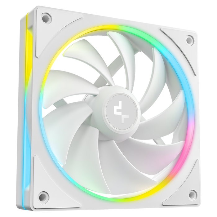 DeepCool FL12 SE 3 en 1 Pack de 3 Ventiladores 120mm Blanco con LED RGB y PWM Control, Flujo de Aire 50.74 CFM DeepCool FL12 SE 3 en 1 Pack de 3 Ventiladores 120mm Blanco con LED RGB y PWM Control, Flujo de Aire 50.74 CFM