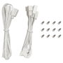 DeepCool FL12 SE 3 en 1 Pack de 3 Ventiladores 120mm Blanco con LED RGB y PWM Control, Flujo de Aire 50.74 CFM
