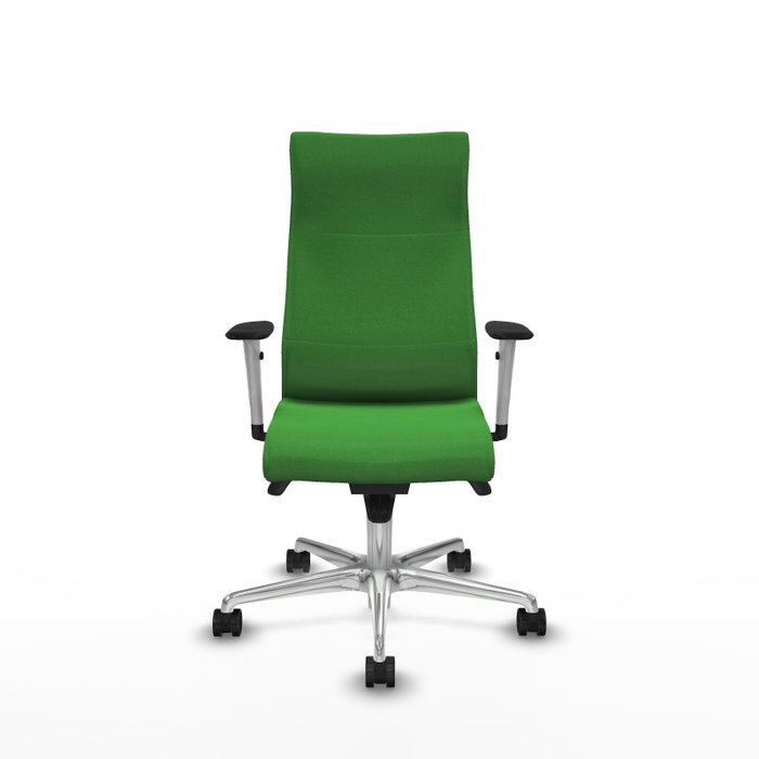 PIQUERAS Y CRESPO Sillón Albacete con Mecanismo Sincro, Tela Verde, Base Aluminio PIQUERAS Y CRESPO Sillón Albacete con Mecanismo Sincro, Tela Verde, Base Aluminio