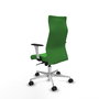 PIQUERAS Y CRESPO Sillón Albacete con Mecanismo Sincro, Tela Verde, Base Aluminio