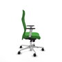 PIQUERAS Y CRESPO Sillón Albacete con Mecanismo Sincro, Tela Verde, Base Aluminio