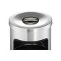 Durable Papierkorb Safe con cenicero redondo plata