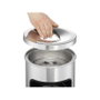 Durable Papierkorb Safe con cenicero redondo plata