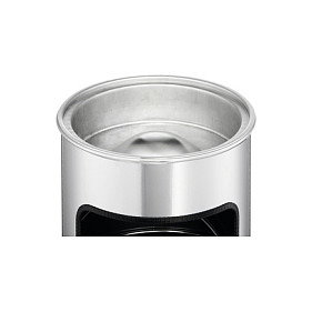 Durable Papierkorb Safe con cenicero redondo plata