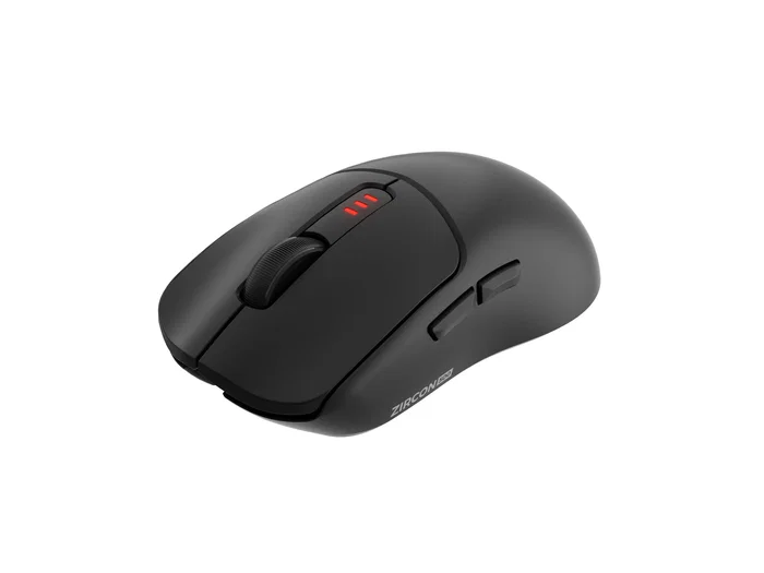 Genesis Zircon 500 - Ratón Gaming Inalámbrico Triple (RF 2.4GHz + Bluetooth 5.0 + USB-C) para Diestro, Sensor Óptico Pixart PMW3325 10000 DPI, Interruptores Kailh 4.0, 79g, Negro