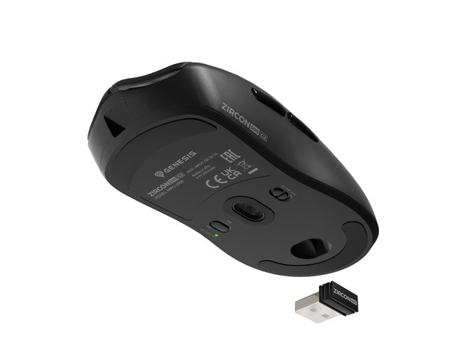Genesis Zircon 500 G2 Wireless Negro Ratón Inalámbrico Óptico 10000 DPI 6 Botones