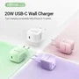 Vention FEJG0-EU Cargador de Pared GaN USB-C 20W Carga Rápida PD Verde