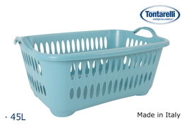 Inde Cesta de ropa con asas Cover Line azul 45L