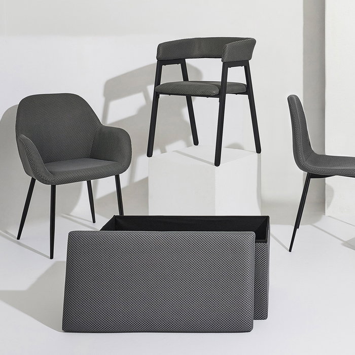 Home Deco Factory Silla Diseño Atom Gris