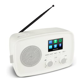Medion IRE-1 Internetradio Internet, DAB+, FM, 5 W, Bluetooth 5.2, Pantalla TFT 2.4", Wi-Fi, Spotify, Alarma, Color Blanco