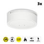 Alecto Pack de 3 Detectores de Humo Inalámbricos Conectables SA61