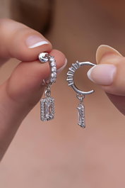 Heliophilia Silver NRZ999140 Pendientes de Plata de Ley 925 con Circon
