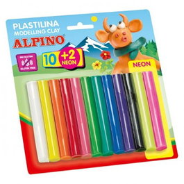 Plastilina Alpino Blister 10+2 17Gr