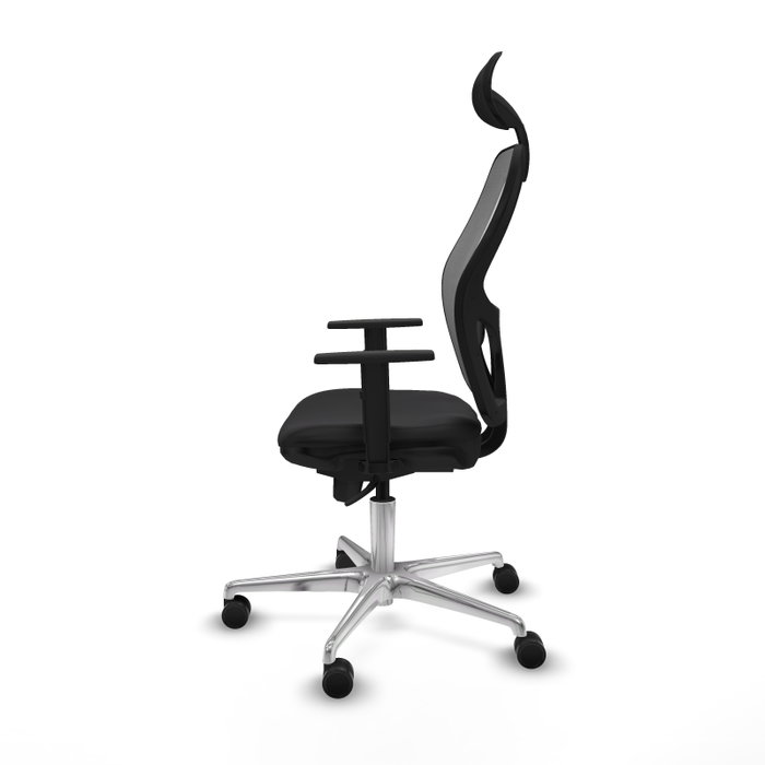 PIQUERAS Y CRESPO Silla de oficina Jorquera, mecanismo Sincro, Negro/Gris