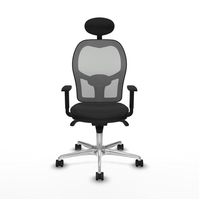 PIQUERAS Y CRESPO Silla de oficina Jorquera, mecanismo Sincro, Negro/Gris