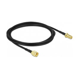 DeLOCK Cable de antena RP-SMA macho a RP-SMA hembra LMR/CFD100 2 m