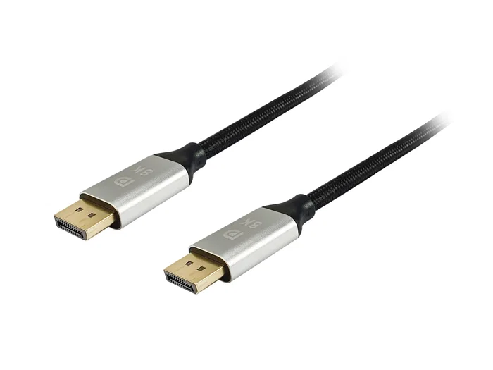 Equip Cable DisplayPort 1.4 Macho a Macho 3m 8K/60Hz, 4K/144Hz, Compatible HDCP 2.2, Aluminio Negro, Referencia 119263 Equip Cable DisplayPort 1.4 Macho a Macho 3m 8K/60Hz, 4K/144Hz, Compatible HDCP 2.2, Aluminio Negro, Referencia 119263