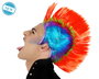 Peluca Punky Multicolor 100 gr para Fiestas Temáticas, Conciertos y Disfraces de Rockero