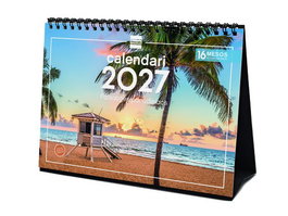 Finocam Calendario de Sobremesa 2027 Paisajes Paradisíacos en Catalán
