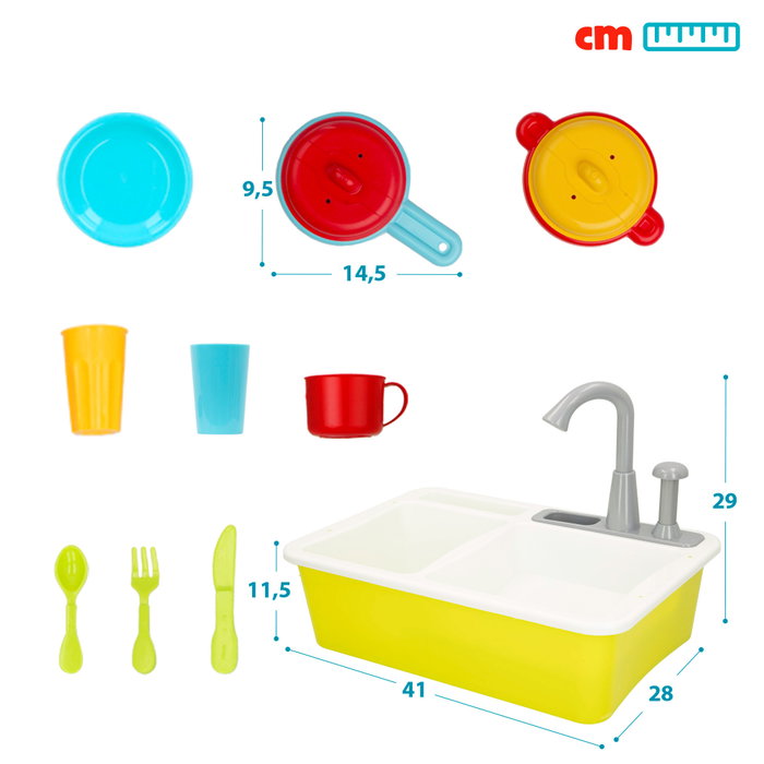 My Home Colors Fregadero con accesorios