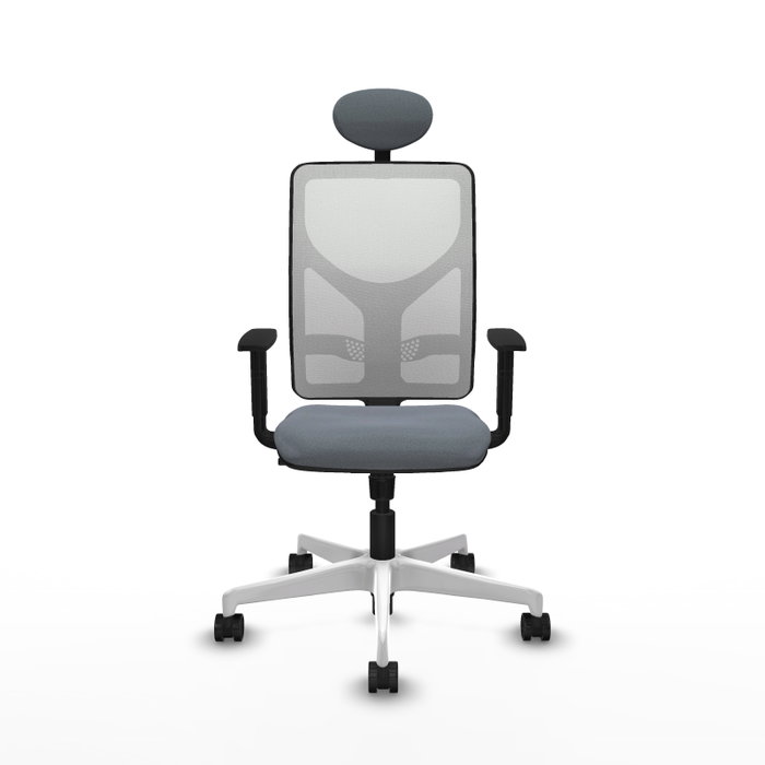 PIQUERAS Y CRESPO Silla de oficina Motilla con mecanismo Sincro, Gris y Blanco PIQUERAS Y CRESPO Silla de oficina Motilla con mecanismo Sincro, Gris y Blanco