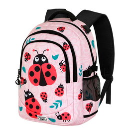 Oh My Pop Mochila Running Ladybug PLUS Rosa Gran Capacidad USB Resistente 32L