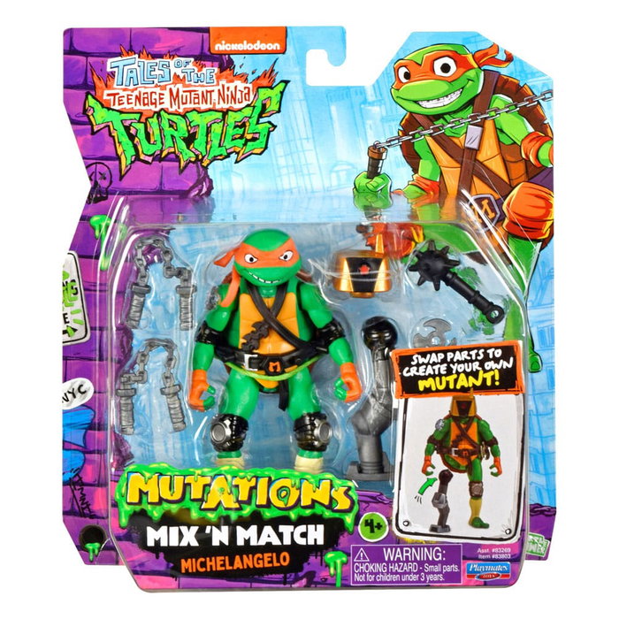Tales of the Teenage Mutant Ninja Turtles Mix 'n Match Figura Michelangelo 12 cm Tales of the Teenage Mutant Ninja Turtles Mix 'n Match Figura Michelangelo 12 cm