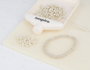 Innspiro Rocalla de Vidrio Redonda Ivory Grisáceo 3,8 mm 120g