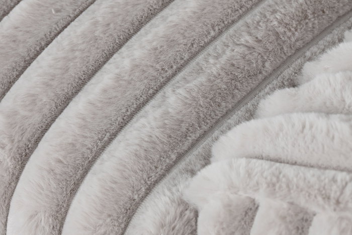 DKD Home Decor Sofá de Poliéster con Acabado de Pelo Beige