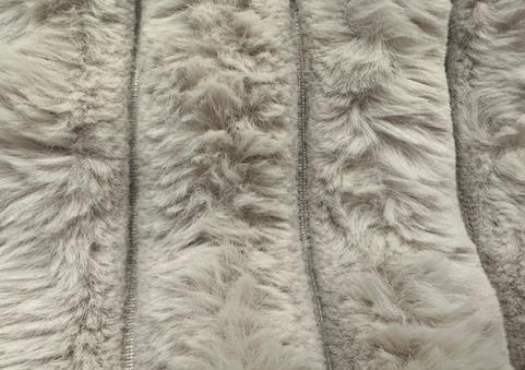 DKD Home Decor Sofá de Poliéster con Acabado de Pelo Beige