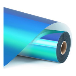 LOKLiK Europe Vinilo Holográfico de Adhesión Permanente - Wasserblau - 30,5 x 90 cm
