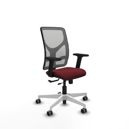 PIQUERAS Y CRESPO Silla de oficina Motilla Sincro/Traslack Granate y Gris