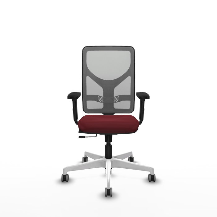 PIQUERAS Y CRESPO Silla de oficina Motilla Sincro/Traslack Granate y Gris
