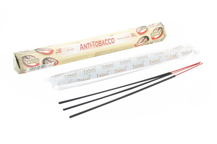 DKD Home Decor Incienso Varilla Antitabaco Aroma Bambú Madera 25 cm Set de 20 (6 Unidades)