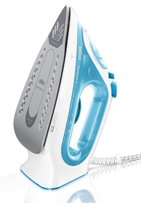 Braun TexStyle 3 SI 3053 BL Plancha Vapor 2400W Suela Cerámica FreeGlide 3D