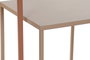 DKD Home Decor Set de 3 Mesitas Auxiliares de Metal Rosa Palo
