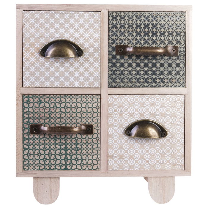Home Deco Factory Cajonera Con 4 Cajones Little Market 19.8x11xh.23 cm