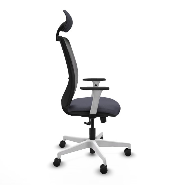 PIQUERAS Y CRESPO Silla de oficina Zulema con mecanismo Sincro, Gris oscuro y Negro PIQUERAS Y CRESPO Silla de oficina Zulema con mecanismo Sincro, Gris oscuro y Negro