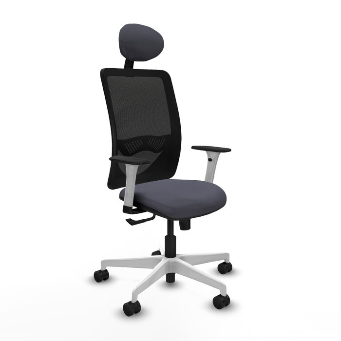 PIQUERAS Y CRESPO Silla de oficina Zulema con mecanismo Sincro, Gris oscuro y Negro PIQUERAS Y CRESPO Silla de oficina Zulema con mecanismo Sincro, Gris oscuro y Negro