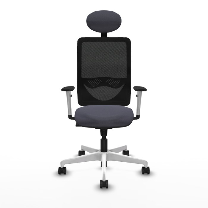 PIQUERAS Y CRESPO Silla de oficina Zulema con mecanismo Sincro, Gris oscuro y Negro PIQUERAS Y CRESPO Silla de oficina Zulema con mecanismo Sincro, Gris oscuro y Negro
