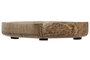 DKD Home Decor Vaciabolsillos Oriental Blanco Natural Buda Hoja