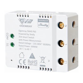 Shelly SHELLY_PBS_SW40 Relé inteligente 25A Blanco