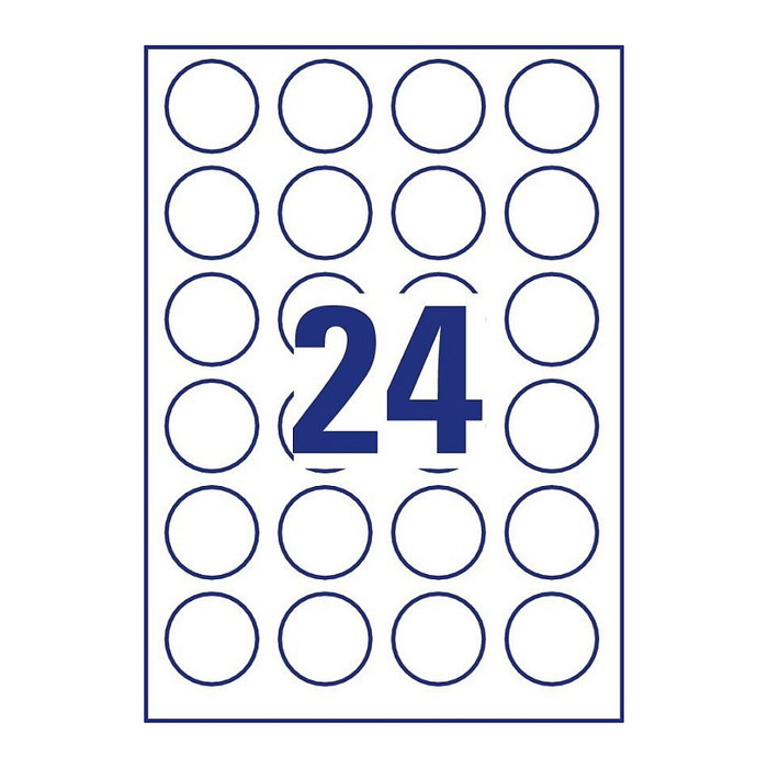AVERY Zweckform Etiketten 5080 blanco 40,0 x 40,0 mm AVERY Zweckform Etiketten 5080 blanco 40,0 x 40,0 mm