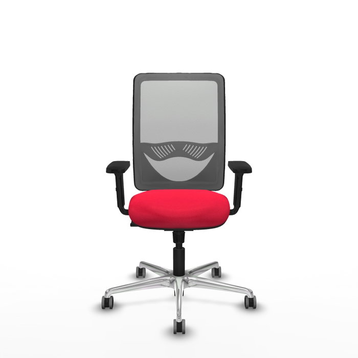PIQUERAS Y CRESPO Silla de oficina Zulema con mecanismo Sincro, Rojo y Gris PIQUERAS Y CRESPO Silla de oficina Zulema con mecanismo Sincro, Rojo y Gris